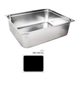 Stainless Steel 2/1 Gastronorm Container