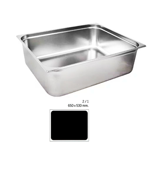 Stainless Steel 2/1 Gastronorm Container