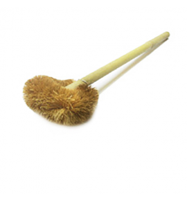 Brown Wok Brush with Long Handle