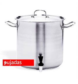 Stainless Steel Stock Pot with Faucet and Lid