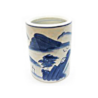 Porcelain Chopstick Barrel with Painted Motif
