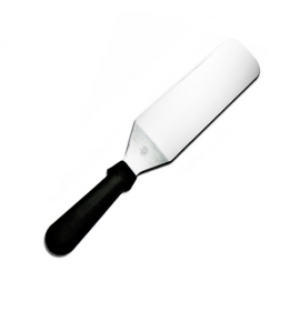 Stainless Steel Solid Round Blade Turner with Nylon Handle