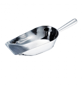 Stainless Steel Ice Scoop with Flat Base