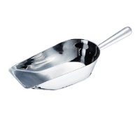 Stainless Steel Ice Scoop with Flat Base