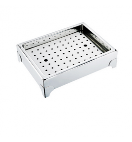 Stainless Steel Half Size Ice Display Stand with Drain Shelf