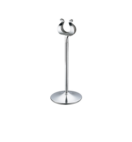 Stainless Steel 'U' Shaped Table Number Stand - Everest Hotel