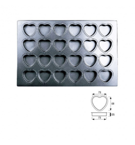 Silicone Coating Heart Cake Mould