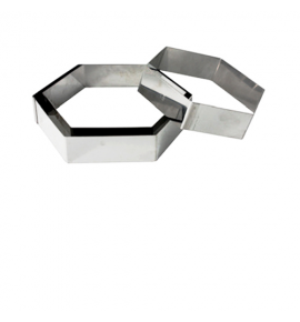 Stainless Steel Hexagonal Dessert Ring