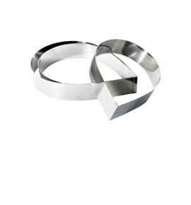 Stainless Steel Teardrop Dessert Ring