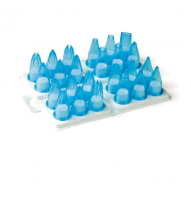 Polycarbonate 24-Piece Assorted Piping Tip Set