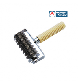 Stainless Steel Lattice Cutting Roller with Stainless Steel Holder and Plastic Handle