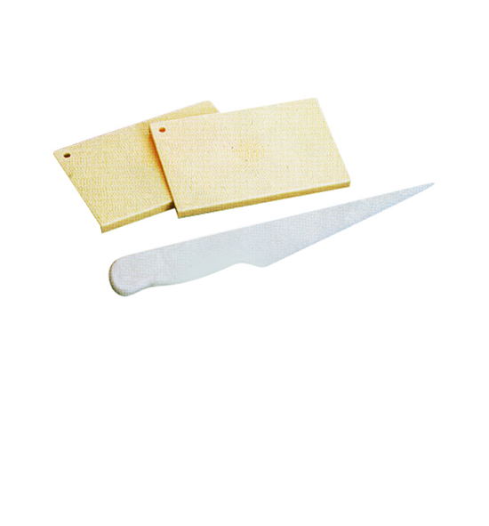 Polystyrene Marzipan Structure Board and Knife