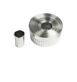 Stainless Steel Fluted Round Cutter Set