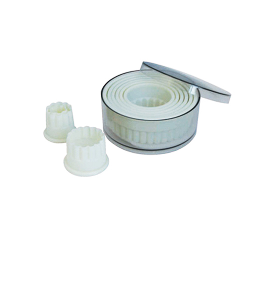 Plastic Fluted Round Pastry Cutter Set