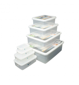 Plastic Rectangular Container with Lid