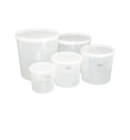 Plastic Round Container with Lid