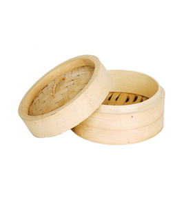 Heavy Duty Bamboo Low-Base Dim Sum Steamer Basket Cover