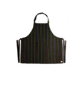 Black Pin Stripe Full Size Apron