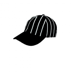 Black Chalk Stripe Baseball Cap