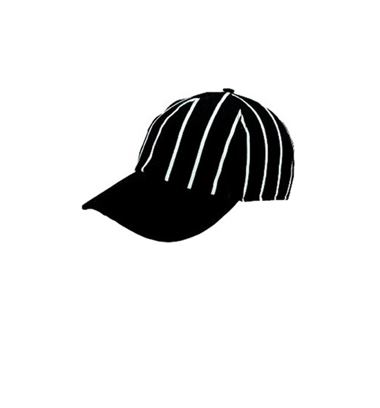 Black Chalk Stripe Baseball Cap