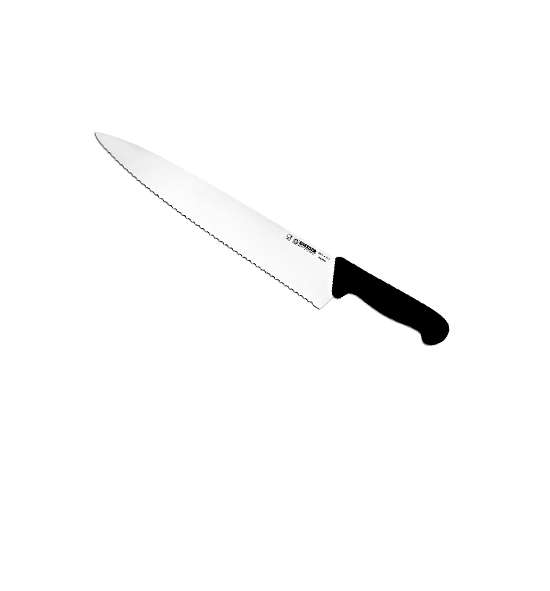 Chef's Knife Wide Blade - Wavy Edge