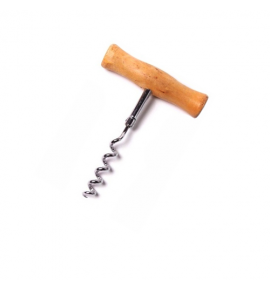 Hardwood Handle T-Shape Corkscrew