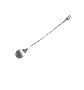 Stainless Steel Bar Spoon with Fork
