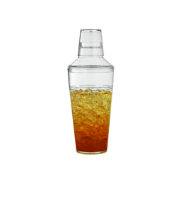 Polycarbonate Boston Shaker with Cover and Recipe Prints