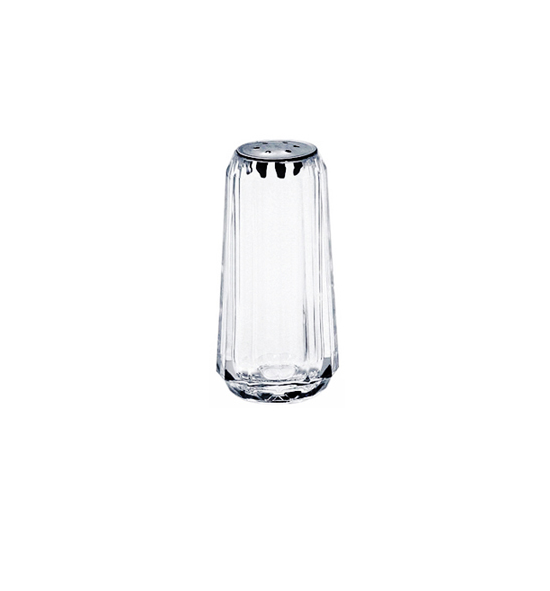 Acrylic 6-Hole Pepper Shaker with Stainless Steel Top