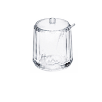 Acrylic Condiment Jar with Lid and Spoon
