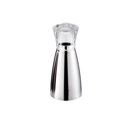 Stainless Steel Pepper Shaker with Dome Acrylic Top