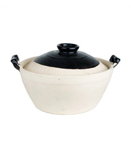 Deep Earthern Claypot with 2 Handles and Cover
