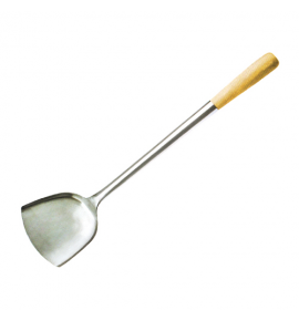 Stainless Steel Frying Turner with Wooden Handle