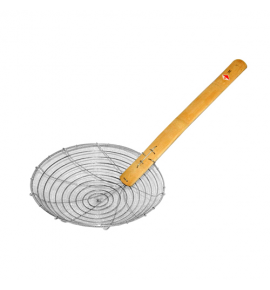 Stainless Steel Chinese Strainer with Bamboo Handle