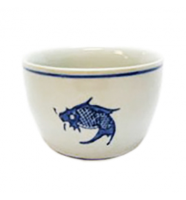 Porcelain Rice Steam Pot - Fish Design