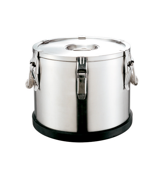 Stainless Steel Rice Warmer With Latches And Rubber Base