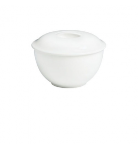 Imperial White Soup Bowl with Lid