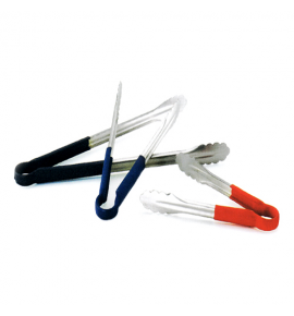 Stainless Steel Utility Tong with Colored PVC Grip