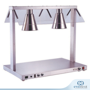 DOUBLE LAMP CARVING STATION WITH SNEEZE GUARD