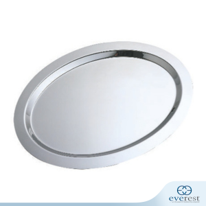 STAINLESS STEEL OVAL DISPLAY PLATTER