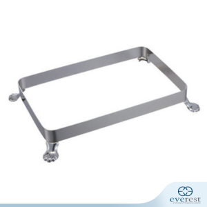 STAINLESS STEEL STAND FOR RECTANGULAR DISPLAY PLATTER