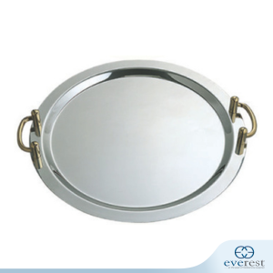 STAINLESS STEEL STACKABLE ROUND PLATTER