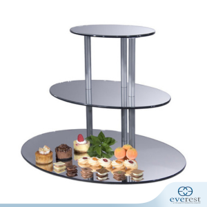OVAL 3 TIER MIRROR DISPLAY