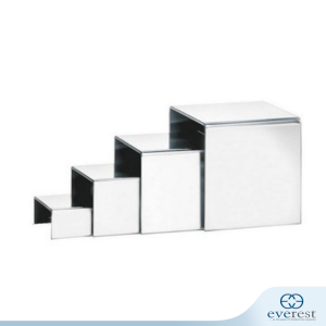 4 PIECE MIRROR DISPLAY RISER