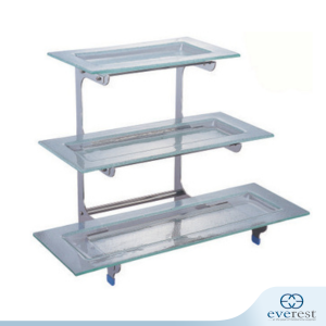 3 TIER GLASS PLATTER