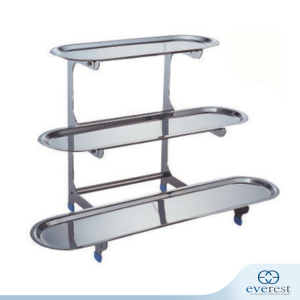 3 TIER OBLONG PLATTER DISPLAY STAND