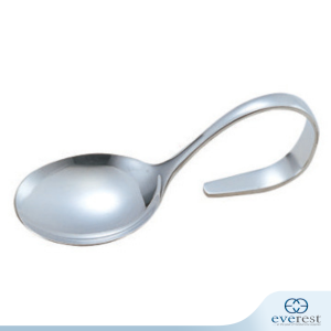 CANAPE SPOON WITH CURVED HANDLE