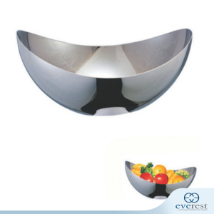 STAINLESS STEEL CRESCENT FRUIT BOWL
