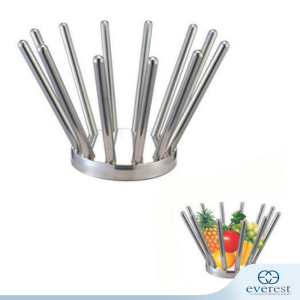 STAINLESS STEEL STILLETO FRUIT DISPLAY