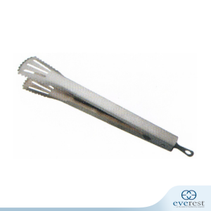 STAINLESS STEEL SERRATED TONG WITH STOPPER